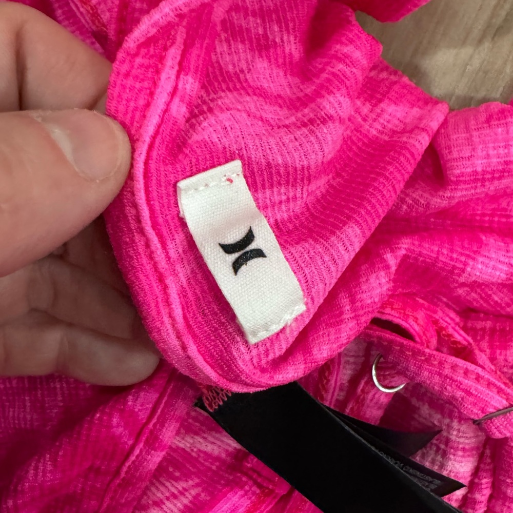 Hurley Jungle Walk Mini Dress – Hot Pink Tropical – NWOT - Picture 7 of 11